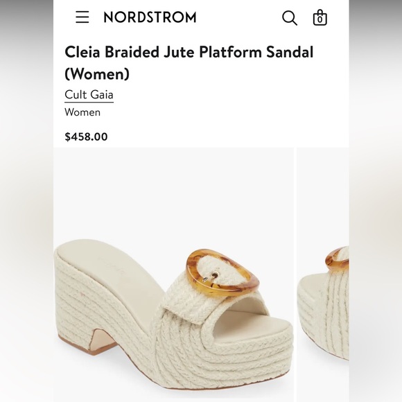 NWT Cult Gaia Cleia Platform Shoes - Picture 2 of 11